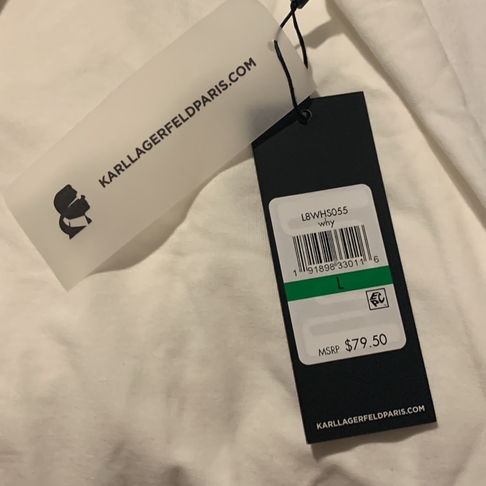 Karl Lagerfeld Paris why Hooded Sweatshirt Size L - Picture 16 of 16